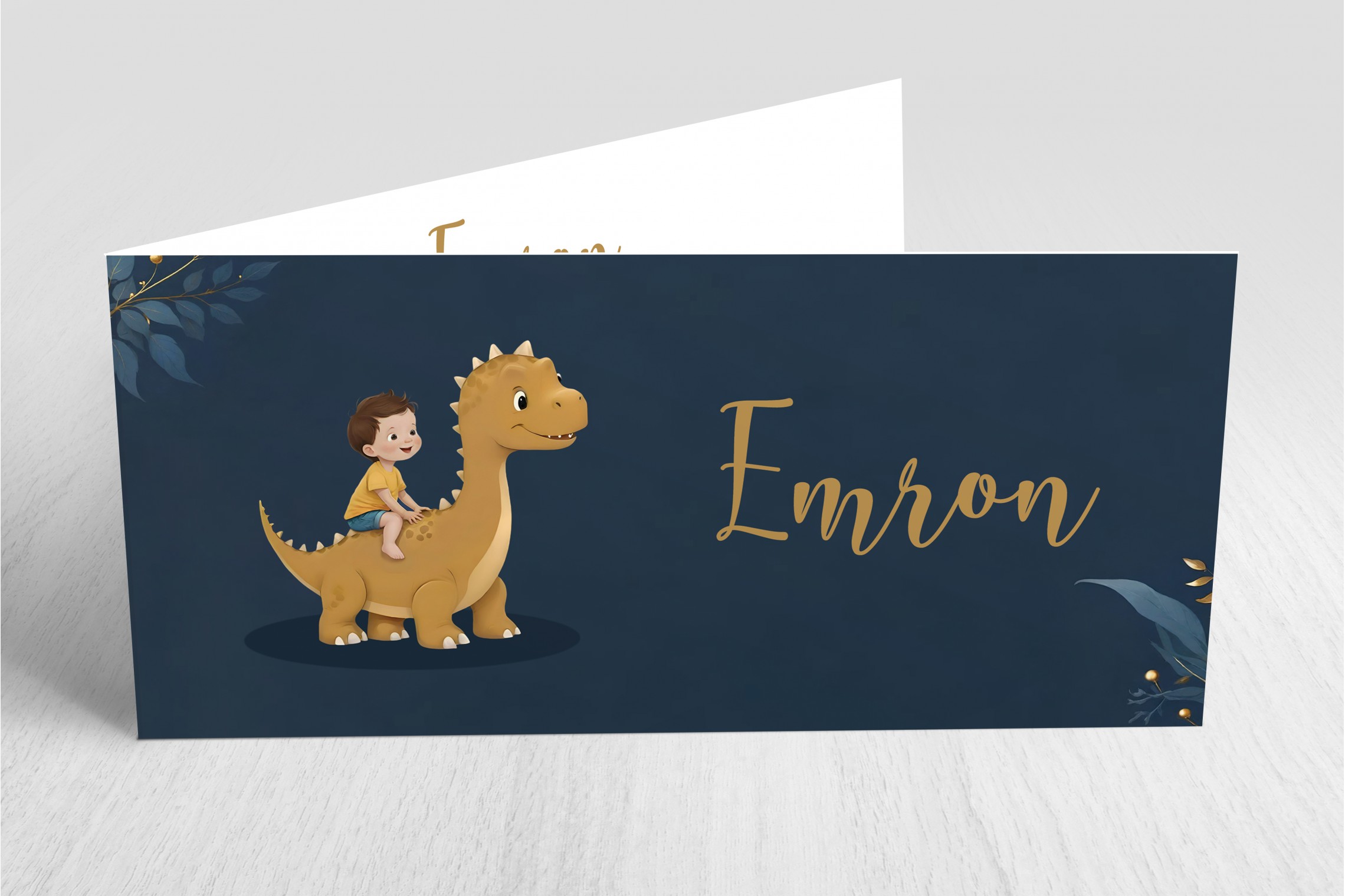 Dino met jongen